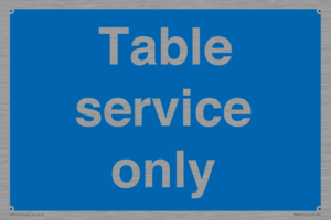 Table service only